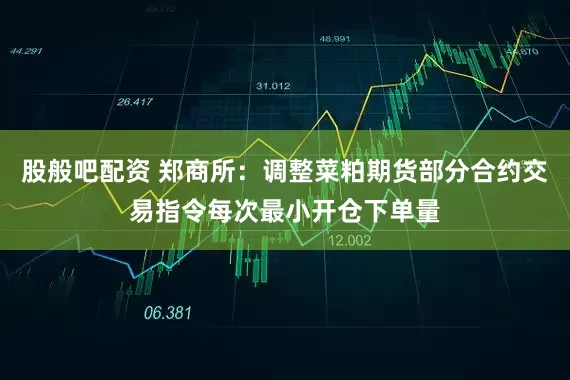 股般吧配资 郑商所：调整菜粕期货部分合约交易指令每次最小开仓下单量