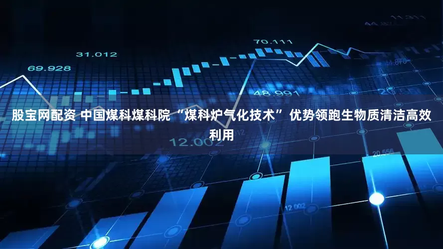 股宝网配资 中国煤科煤科院 “煤科炉气化技术” 优势领跑生物质清洁高效利用